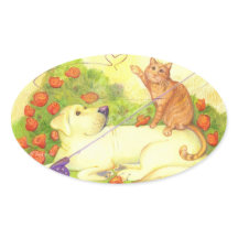 Pêche Chien et Chat / Stickers