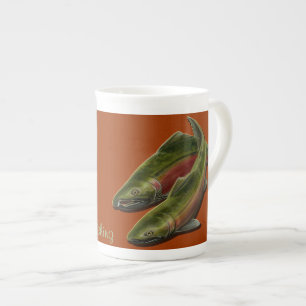 Pêche Chine Mug Coho Coupe de café Saumon