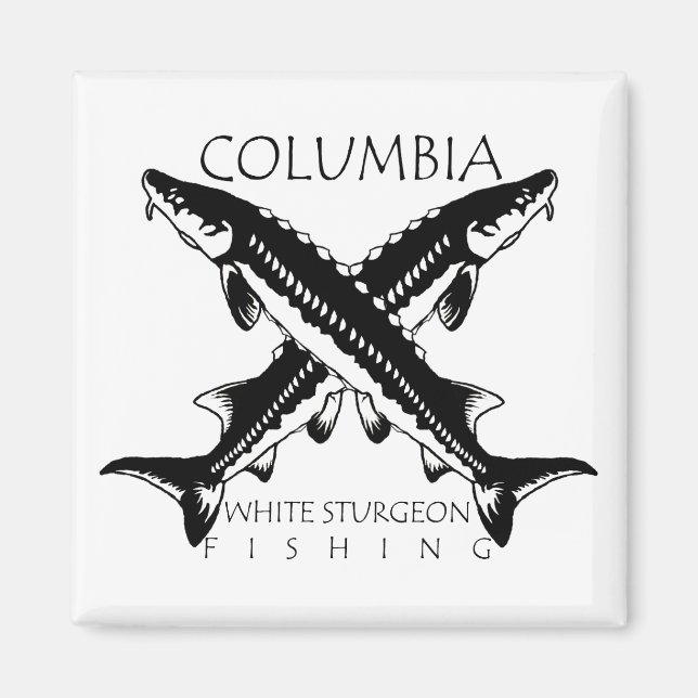 Pêche de l'esturgeon blanc de Columbia - aimant Ca (Devant)
