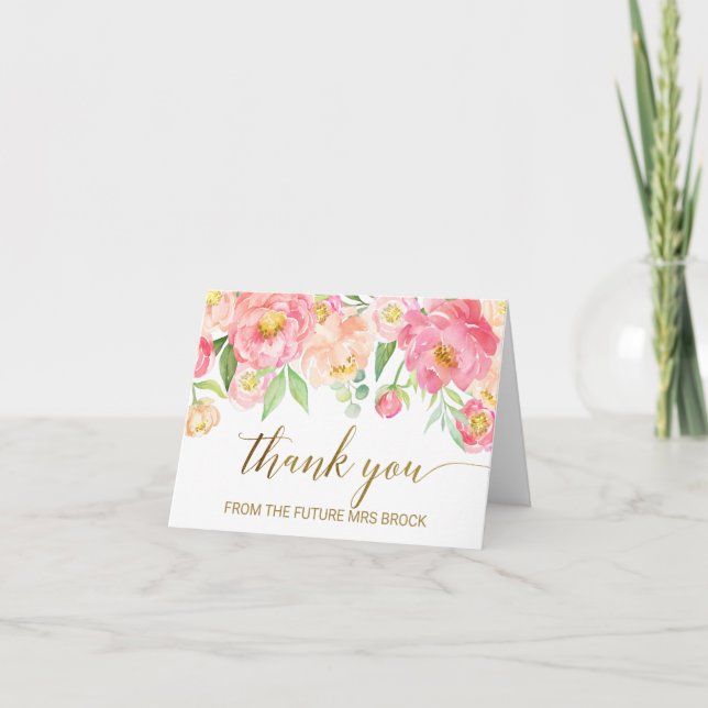 Pêche et Merci rose de pivoine de future Mme (Devant)