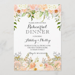 pêche hydrangée nuptiale invitation