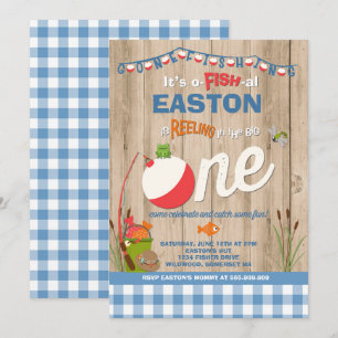 Pêche Invitation Anniversaire O-Fish-Ally Une Part