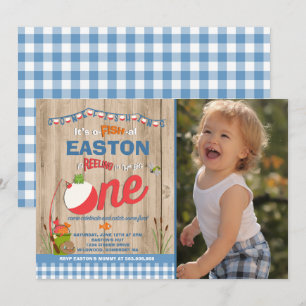 Pêche Invitation Anniversaire O-Fish-Ally Une Part