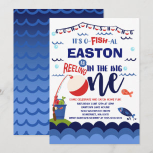 Pêche Invitation Anniversaire O-Fish-Ally Une Part