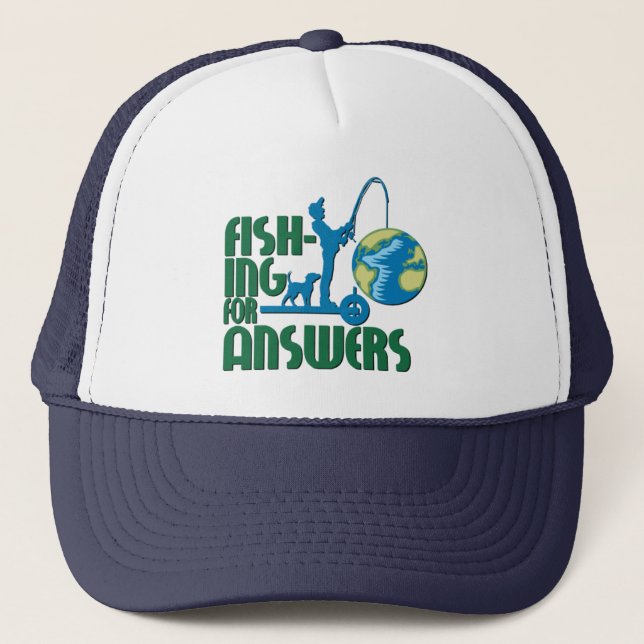 Pêche pour le casquette de réponses (Devant)