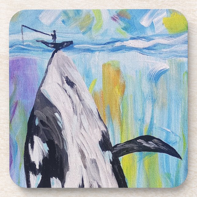 Pêche pour l'ensemble de Dessous de verre Orca (Devant)