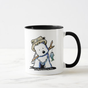 Pêche Westie Chien Mug
