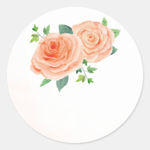 Pêcher Rose Mariage Favoriser Stickers