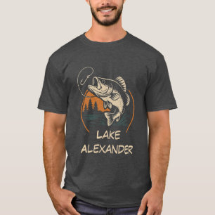 Pêcheur en plein air Custom Lake T-shirt de pêche