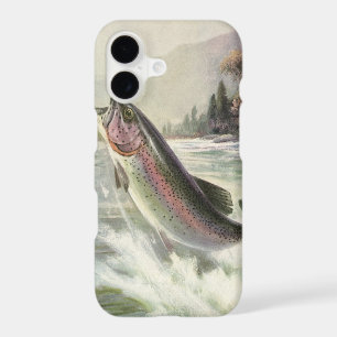 Pêcheur vintage de truite arc-en-ciel Pêche du poi