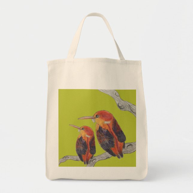 Pêcheurs à dos roux sur un Sac fourre-tout - (1) (Devant)