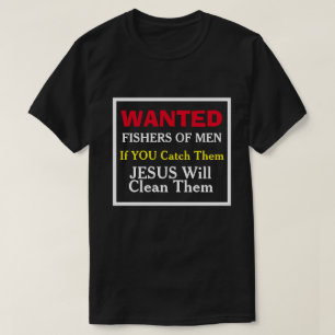Pêcheurs Recherchés De T-shirts Chrétiens Hommes-A