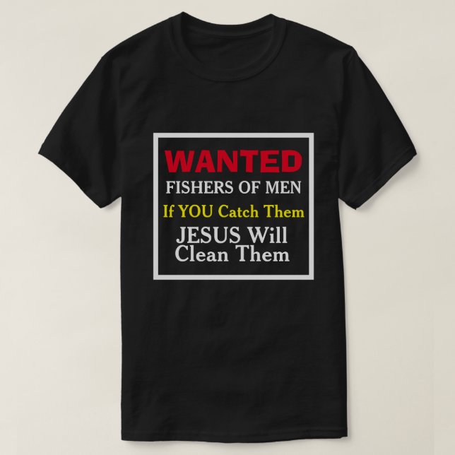 Pêcheurs Recherchés De T-shirts Chrétiens Hommes-A (Design devant)