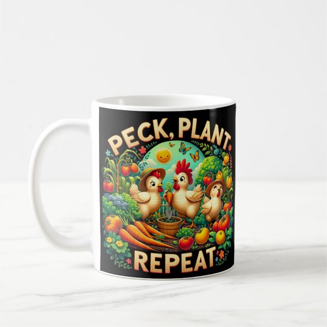 Peck Plant Repeat Coffee Mug (Left)