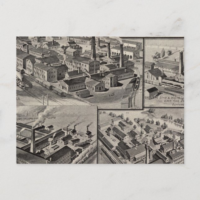 Peck, Stow & Wilcox factories Postcard (Front)