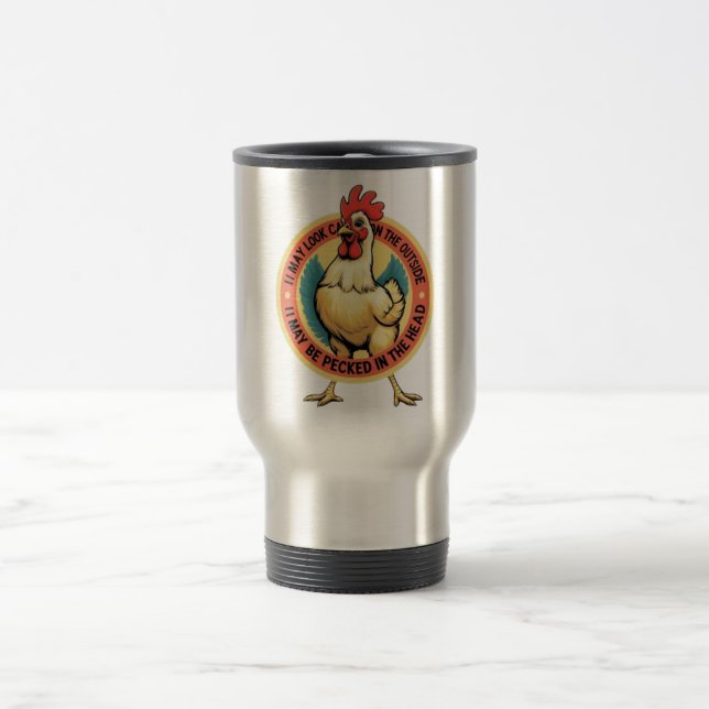 Pecked in the Head Chicken Mug (Center)