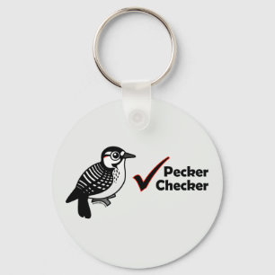 Pecker Chequered Keychain