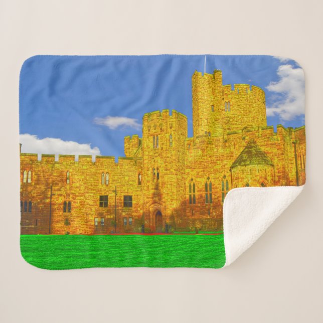 Peckforton Castle in Tarporley, Cheshire Sherpa Blanket (Front (Horizontal))