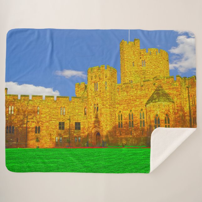 Peckforton Castle in Tarporley, Cheshire Sherpa Blanket (Front (Horizontal))