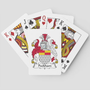 Peckham Family Crest Playing Cards