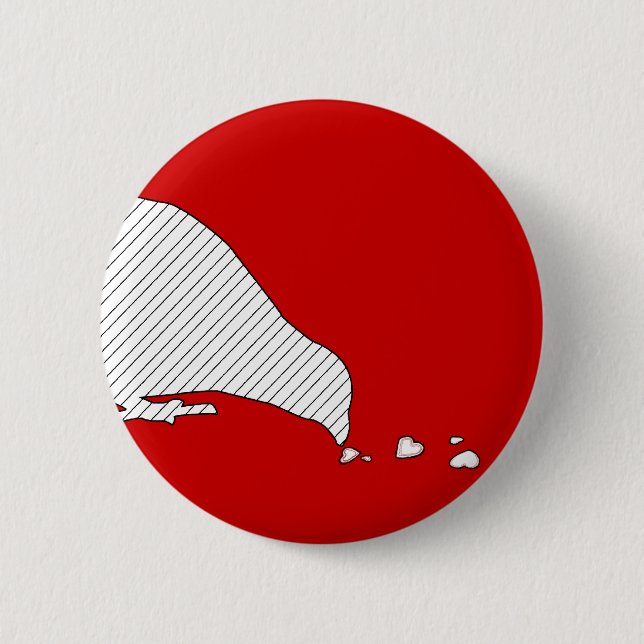 pecking order. 2 inch round button (Front)