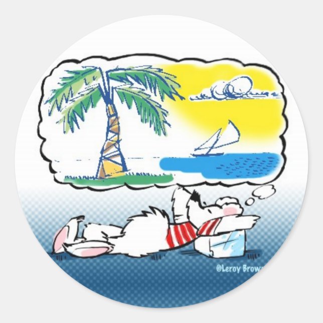 Peckinpaw Dreams! Classic Round Sticker (Front)