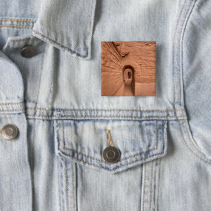 Pecos New Mexico Pueblo Ruins 2 Inch Square Button