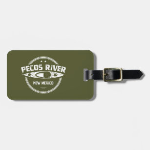 Pecos River New Mexico Kayaking Luggage Tag