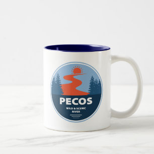 Pecos Wild And Scenic River New Mexico Two-Tone Coffee Mug