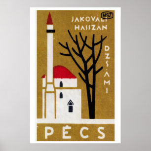 Pecs Church - Matchbox Print - Aesthetic Wall Art