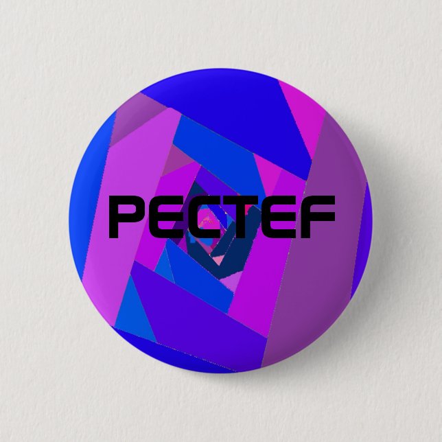 pectef logo3, PECTEF 2 Inch Round Button (Front)