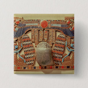 Pectoral decorated with the winged scarab 2 inch square button