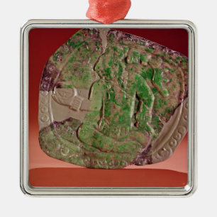 Pectoral of a king from Tikal Site, Guatemala Metal Ornament