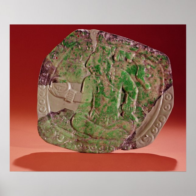 Pectoral of a king from Tikal Site, Guatemala Poster (Front)