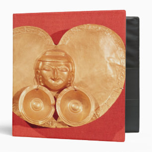 Pectoral with a human face wearing earrings binder