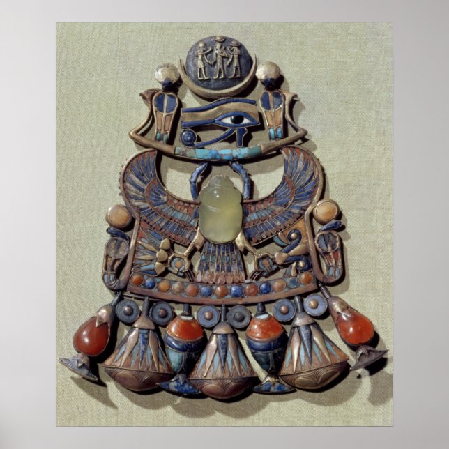 Pectoral with bird-scarab poster (Front)