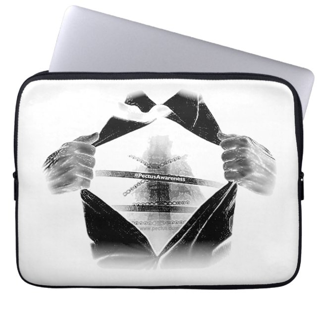 PectusAwareness Neoprene Laptop Sleeve (Front)