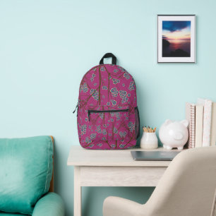 Peculiar Branches Boysenberry All Over Backpack