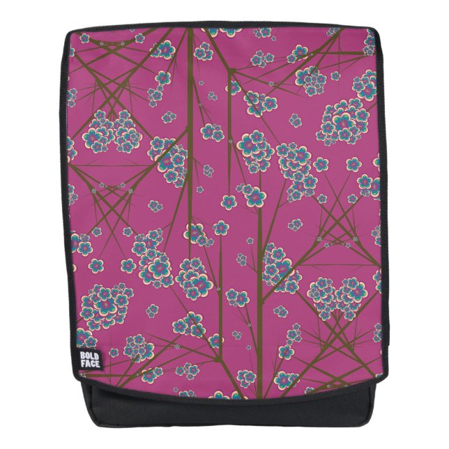 Peculiar Branches Boysenberry Backpack (Front)