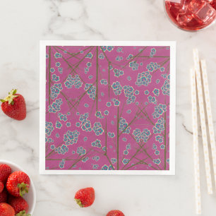 Peculiar Branches Boysenberry Paper Napkins