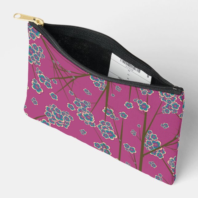 Peculiar Branches Boysenberry Small Pouch (Open)