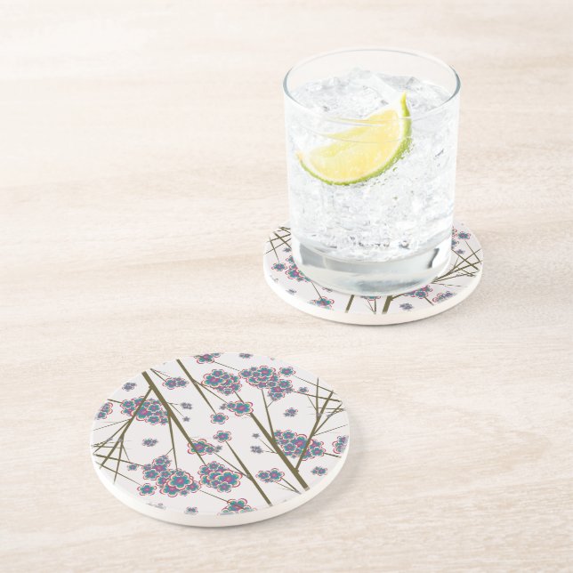 Peculiar Branches Sandstone Coaster (Side)