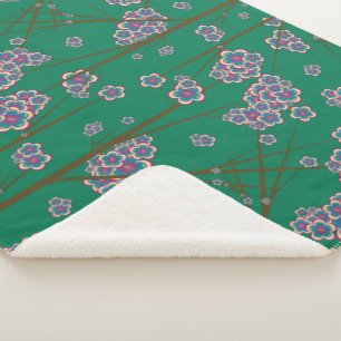 Peculiar Branches Sherpa Blanket