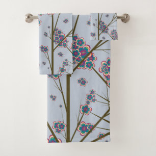 Peculiar Branches Sky Bath Towel Set