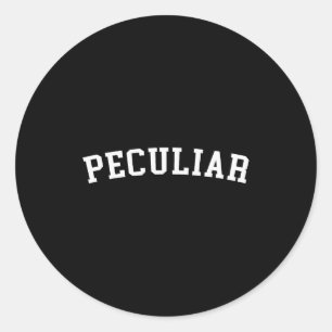 Peculiar  classic round sticker