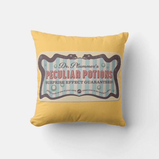 Peculiar Potions Pillow (Front)