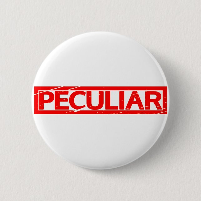 Peculiar Stamp 2 Inch Round Button (Front)