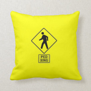 Ped Xing Throw Pillow