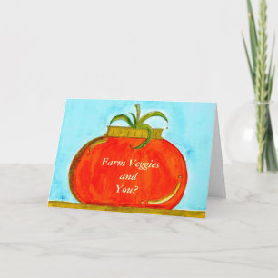 Pedagogy Greetings: Pure Tomato (Customizable) Card