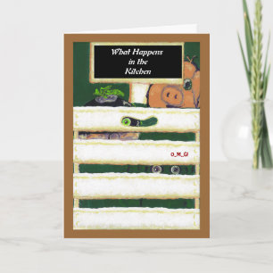 PedagogyGreetings: Blushing Turnip ( Customizable) Card